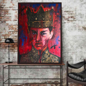 Król targu Wuhan - akryl na płótnie